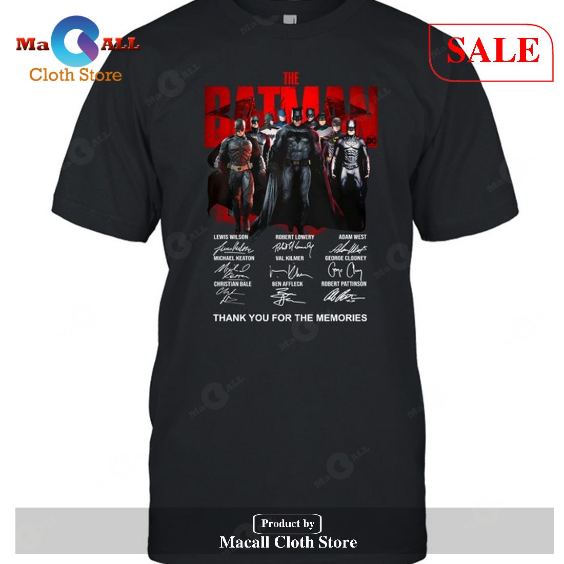 The Batman Signatures Thank You For The Memories-Unisex T-Shirt Limited Edition