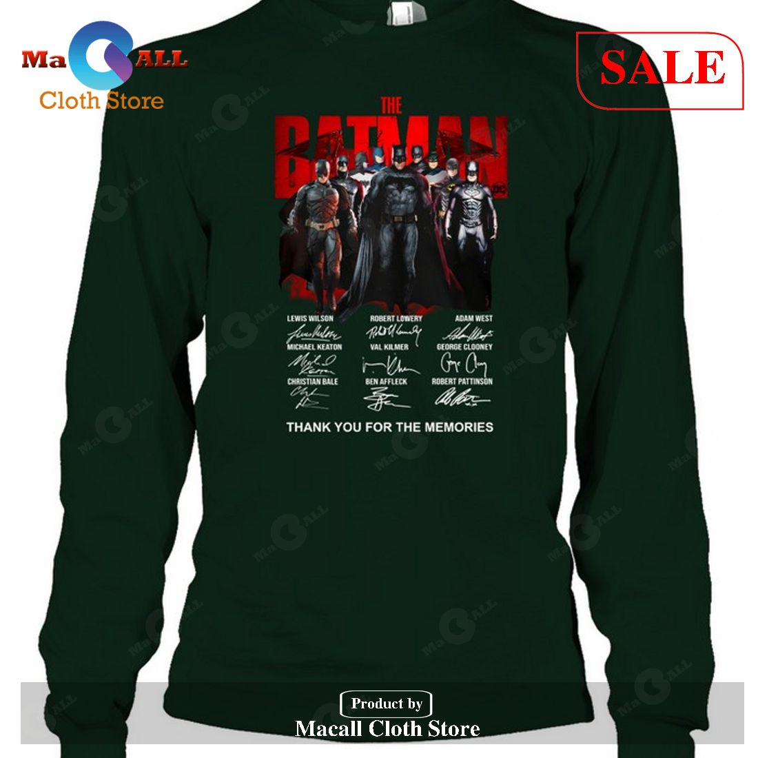 The Batman Signatures Thank You For The Memories-Unisex T-Shirt Limited Edition The Batman Signatures Thank You For The Memories-Unisex T-Shirt Limited Edition