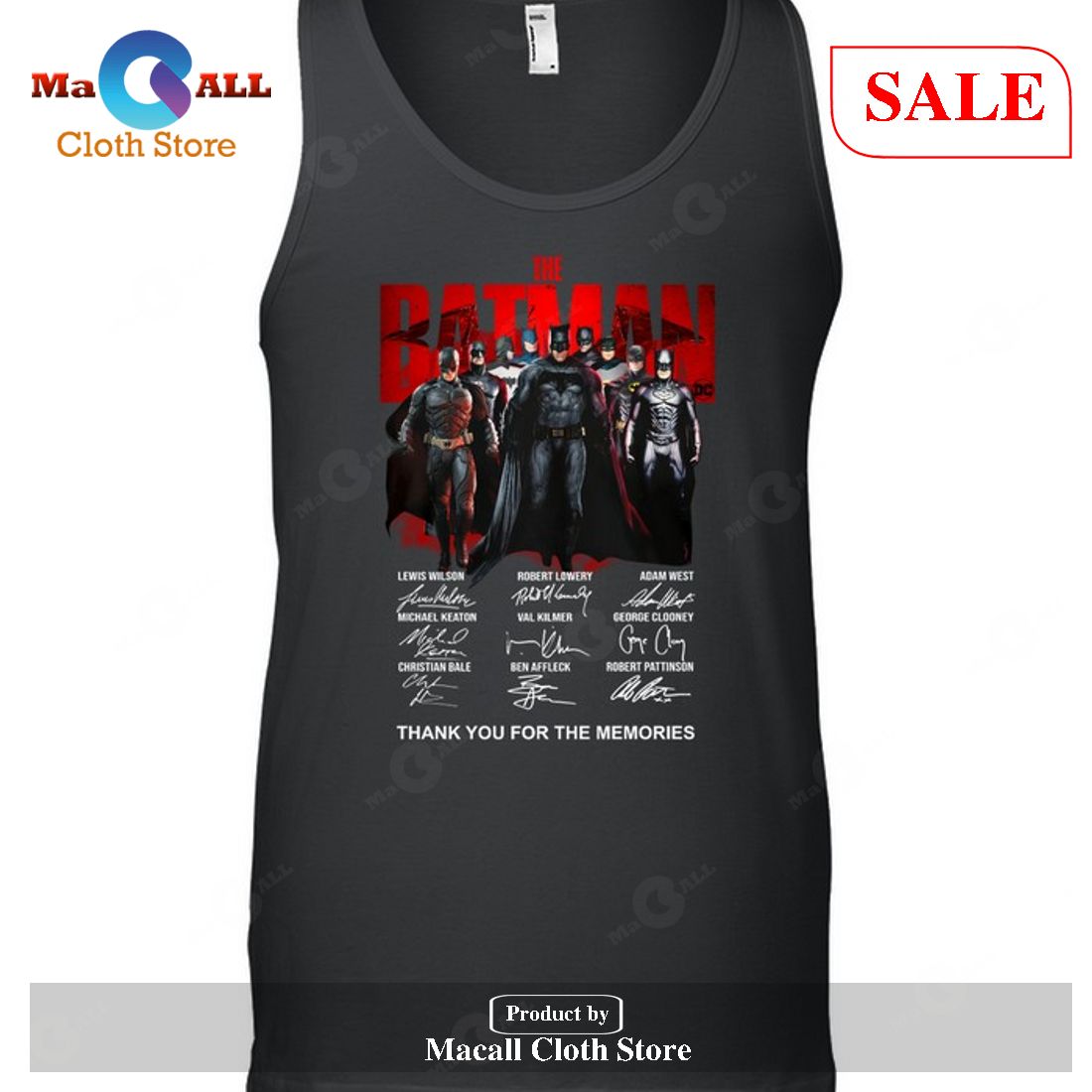 The Batman Signatures Thank You For The Memories-Unisex T-Shirt Limited Edition The Batman Signatures Thank You For The Memories-Unisex T-Shirt Limited Edition