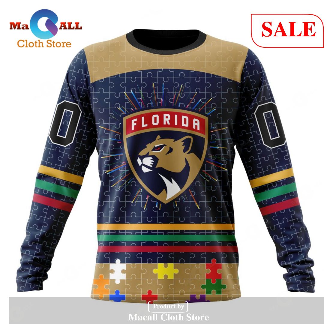 Florida Panthers NHL 3D Hoodie Sweatshirt Jacket Sporty Vibe - Beuteeshop