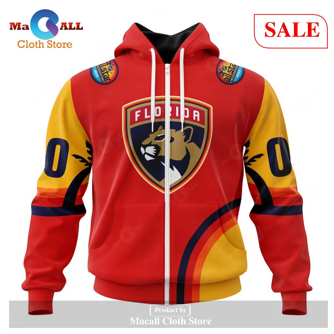 [SALE] Personalized NHL Florida Panthers Special ALL-Star Game Design With Florida Sunset Hoodie Sweatshirt 3D