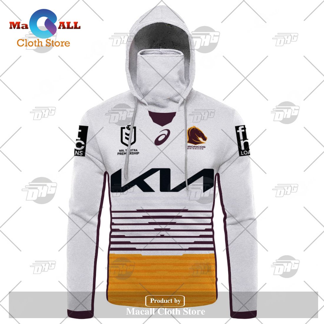 Personalize NRL Brisbane Broncos 2023 Away Jersey Hoodie Sweatshirt 3D Personalize NRL Brisbane Broncos 2023 Away Jersey Hoodie Sweatshirt 3D