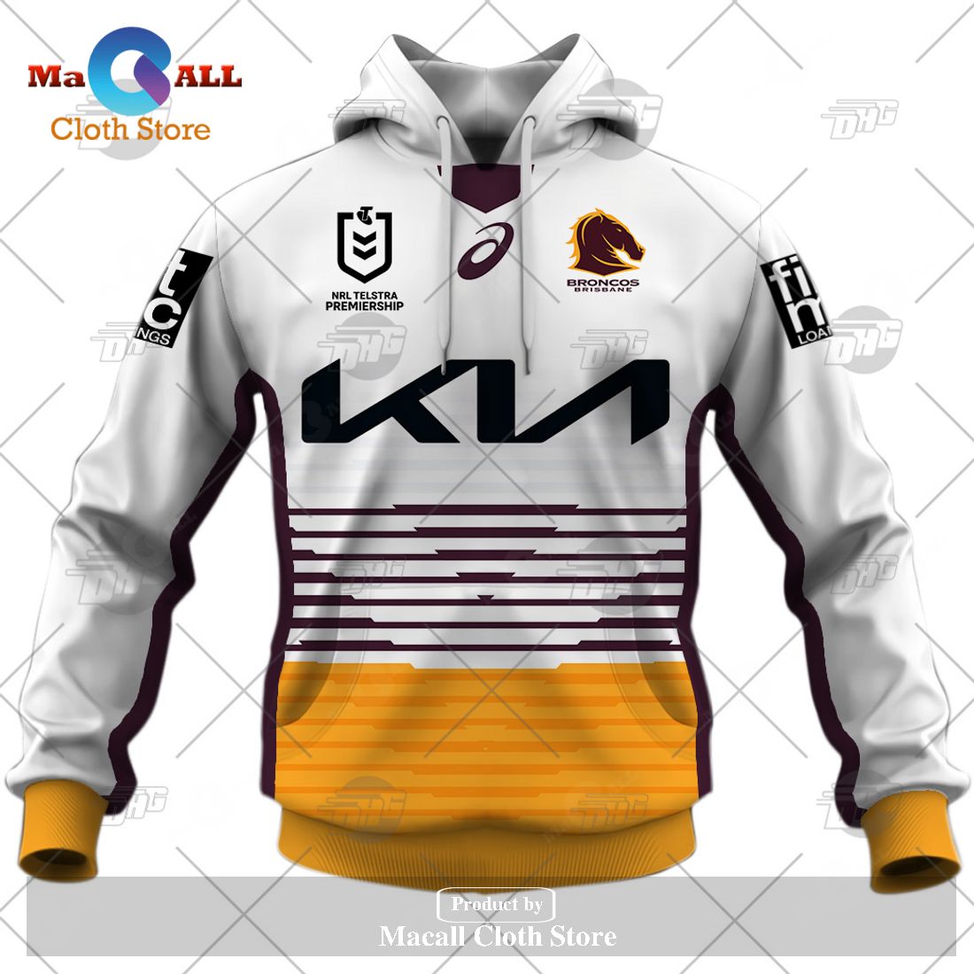 Personalize NRL Brisbane Broncos 2023 Away Jersey Hoodie Sweatshirt 3D Personalize NRL Brisbane Broncos 2023 Away Jersey Hoodie Sweatshirt 3D