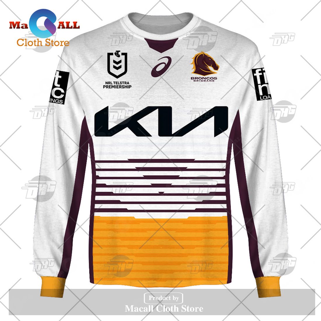 Personalize NRL Brisbane Broncos 2023 Away Jersey Hoodie Sweatshirt 3D Personalize NRL Brisbane Broncos 2023 Away Jersey Hoodie Sweatshirt 3D