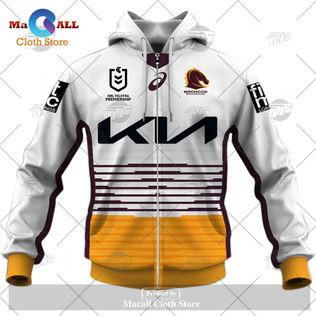 Personalize NRL Brisbane Broncos 2023 Away Jersey Hoodie Sweatshirt 3D Personalize NRL Brisbane Broncos 2023 Away Jersey Hoodie Sweatshirt 3D
