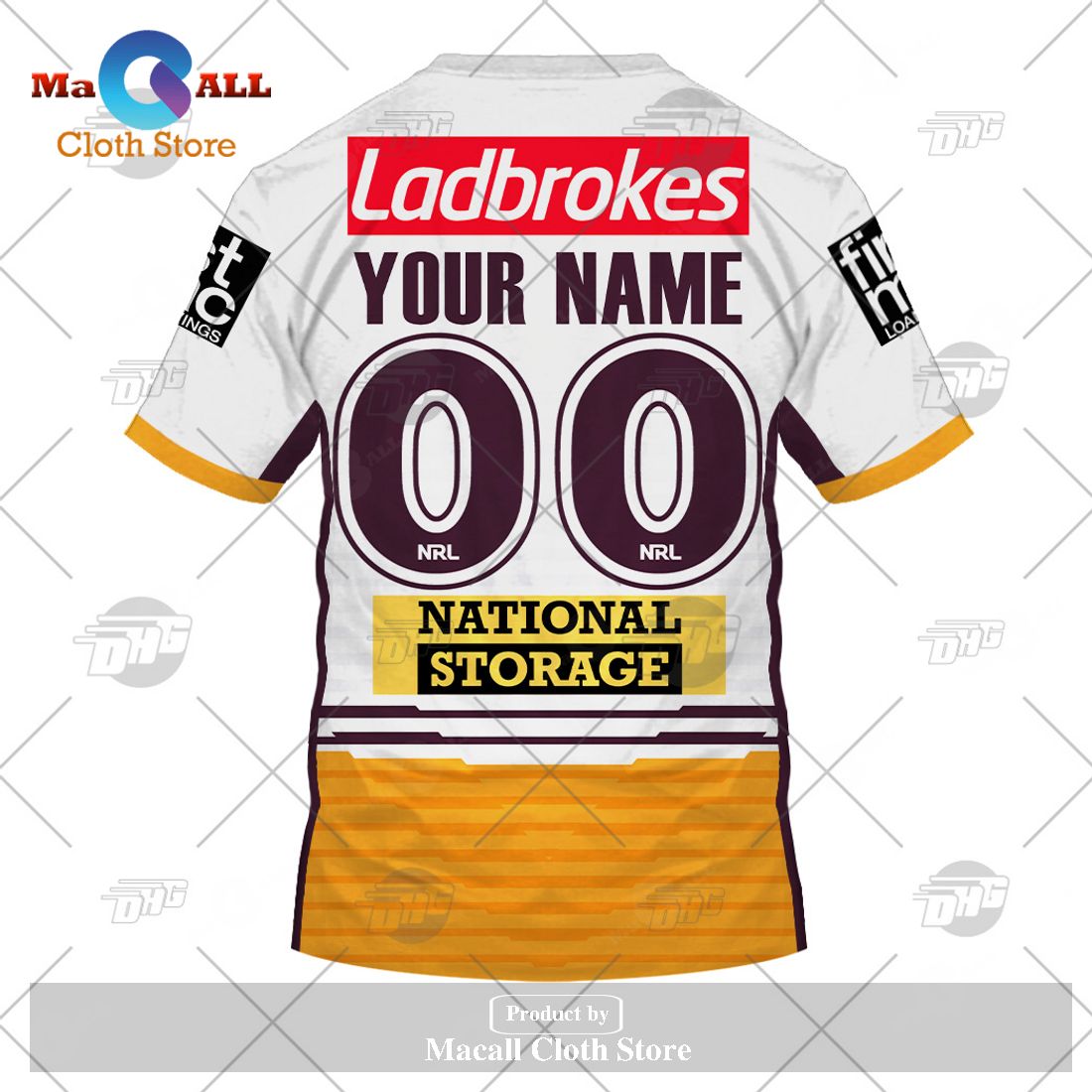 Personalize NRL Brisbane Broncos 2023 Away Jersey Hoodie Sweatshirt 3D Personalize NRL Brisbane Broncos 2023 Away Jersey Hoodie Sweatshirt 3D