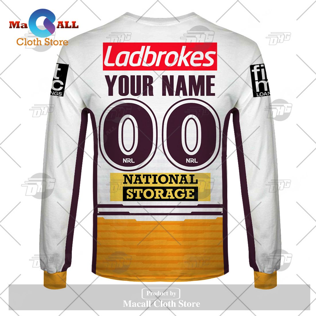 Personalize NRL Brisbane Broncos 2023 Away Jersey Hoodie Sweatshirt 3D Personalize NRL Brisbane Broncos 2023 Away Jersey Hoodie Sweatshirt 3D