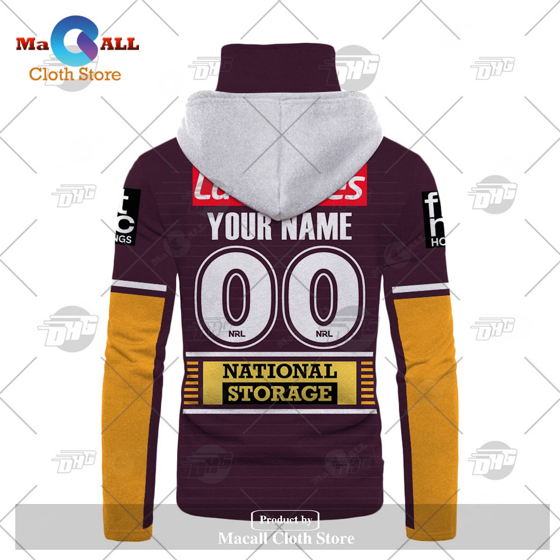 Personalize NRL Brisbane Broncos 2023 Home Jersey Hoodie Sweatshirt 3D Personalize NRL Brisbane Broncos 2023 Home Jersey Hoodie Sweatshirt 3D