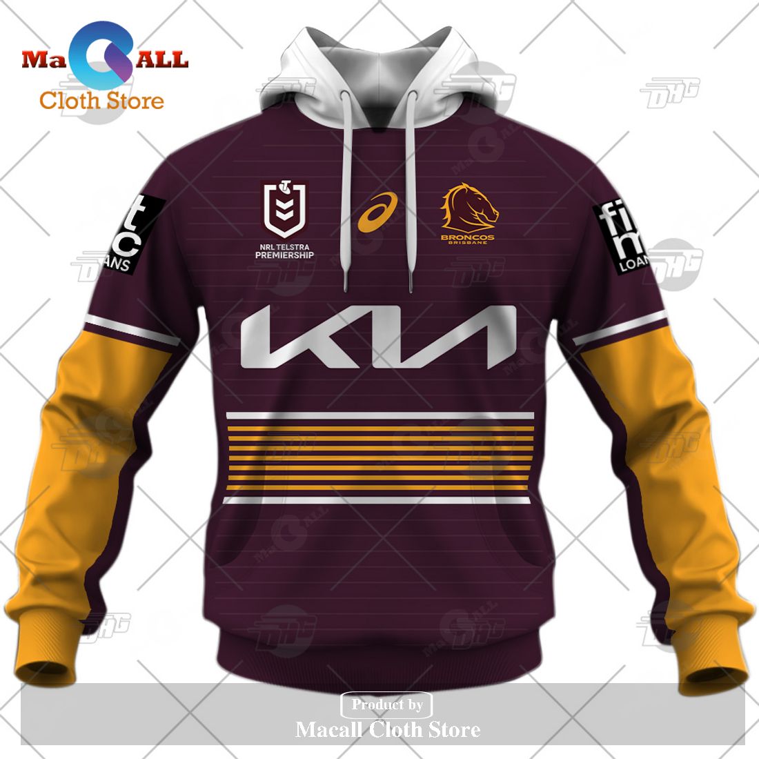 Personalize NRL Brisbane Broncos 2023 Home Jersey Hoodie Sweatshirt 3D Personalize NRL Brisbane Broncos 2023 Home Jersey Hoodie Sweatshirt 3D