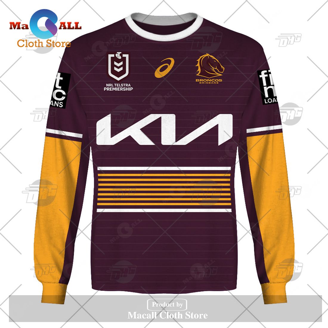Personalize NRL Brisbane Broncos 2023 Home Jersey Hoodie Sweatshirt 3D Personalize NRL Brisbane Broncos 2023 Home Jersey Hoodie Sweatshirt 3D