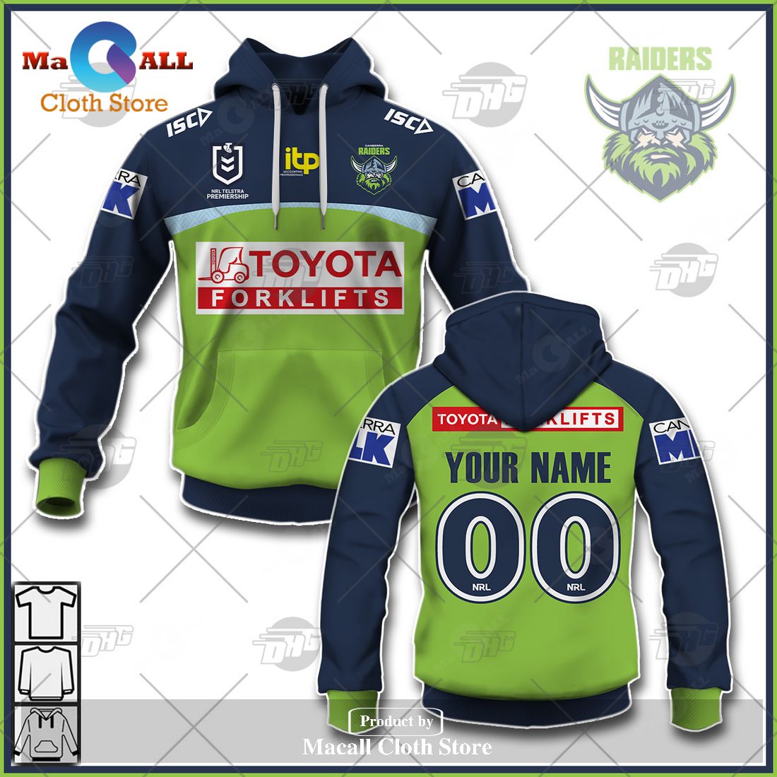 Personalize NRL Canberra Raiders 2023 Home Jersey Hoodie Sweatshirt 3D Personalize NRL Canberra Raiders 2023 Home Jersey Hoodie Sweatshirt 3D