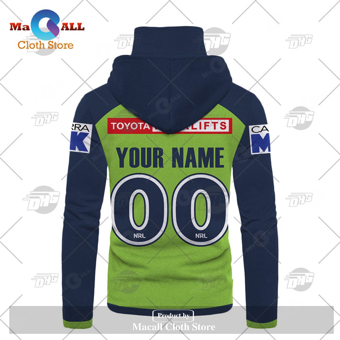 Personalize NRL Canberra Raiders 2023 Home Jersey Hoodie Sweatshirt 3D Personalize NRL Canberra Raiders 2023 Home Jersey Hoodie Sweatshirt 3D