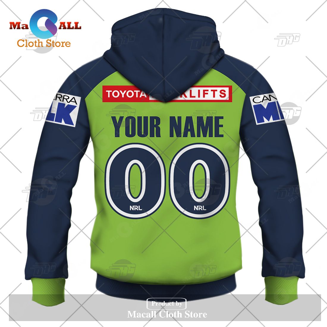 Personalize NRL Canberra Raiders 2023 Home Jersey Hoodie Sweatshirt 3D Personalize NRL Canberra Raiders 2023 Home Jersey Hoodie Sweatshirt 3D