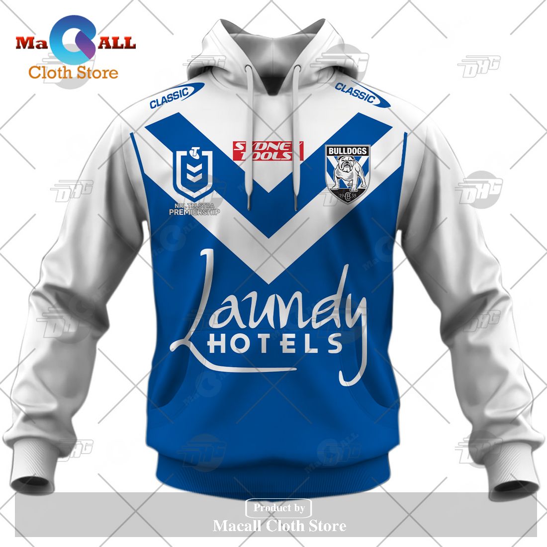 Personalize NRL Canterbury-Bankstown Bulldogs 2023 Away Jersey Hoodie Sweatshirt 3D Personalize NRL Canterbury-Bankstown Bulldogs 2023 Away Jersey Hoodie Sweatshirt 3D