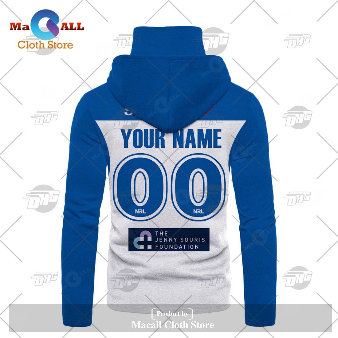 Personalize NRL Canterbury-Bankstown Bulldogs 2023 Home Jersey Hoodie Sweatshirt 3D Personalize NRL Canterbury-Bankstown Bulldogs 2023 Home Jersey Hoodie Sweatshirt 3D