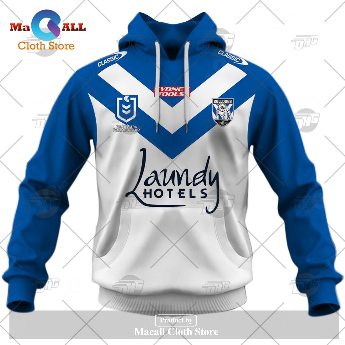 Personalize NRL Canterbury-Bankstown Bulldogs 2023 Home Jersey Hoodie Sweatshirt 3D Personalize NRL Canterbury-Bankstown Bulldogs 2023 Home Jersey Hoodie Sweatshirt 3D