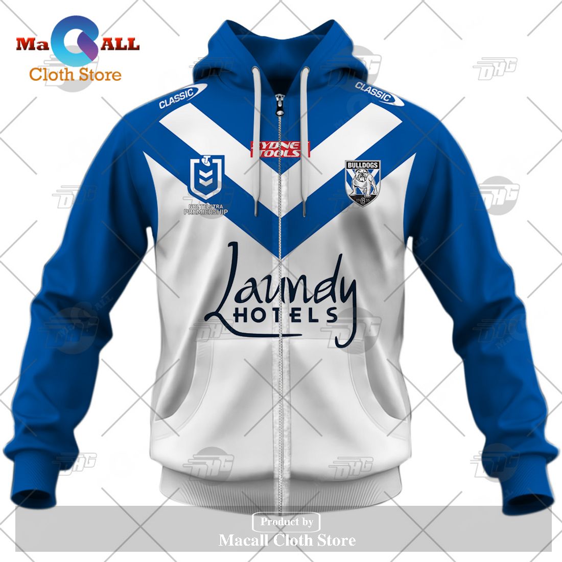 Personalize NRL Canterbury-Bankstown Bulldogs 2023 Home Jersey Hoodie Sweatshirt 3D Personalize NRL Canterbury-Bankstown Bulldogs 2023 Home Jersey Hoodie Sweatshirt 3D