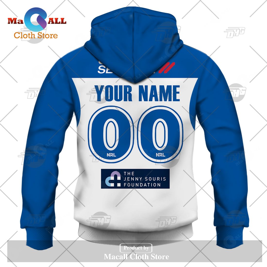 Personalize NRL Canterbury-Bankstown Bulldogs 2023 Home Jersey Hoodie Sweatshirt 3D Personalize NRL Canterbury-Bankstown Bulldogs 2023 Home Jersey Hoodie Sweatshirt 3D