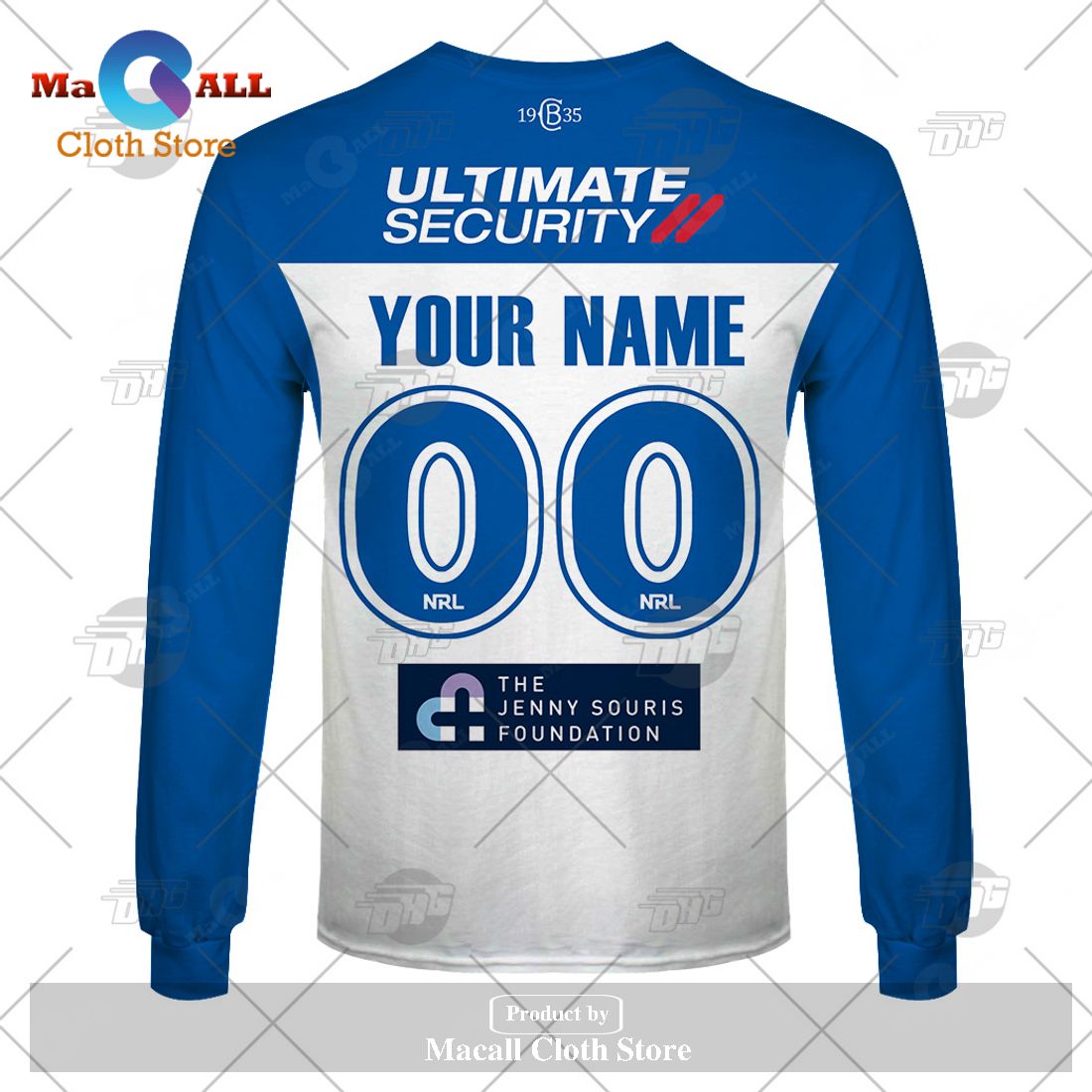 Personalize NRL Canterbury-Bankstown Bulldogs 2023 Home Jersey Hoodie Sweatshirt 3D Personalize NRL Canterbury-Bankstown Bulldogs 2023 Home Jersey Hoodie Sweatshirt 3D