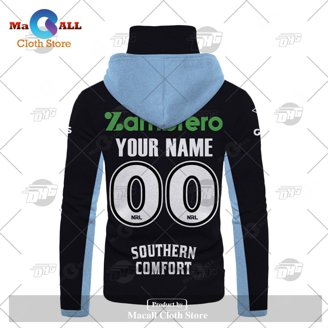 Personalize NRL Cronulla-Sutherland Sharks 2023 Away Jersey Hoodie Sweatshirt 3D Personalize NRL Cronulla-Sutherland Sharks 2023 Away Jersey Hoodie Sweatshirt 3D