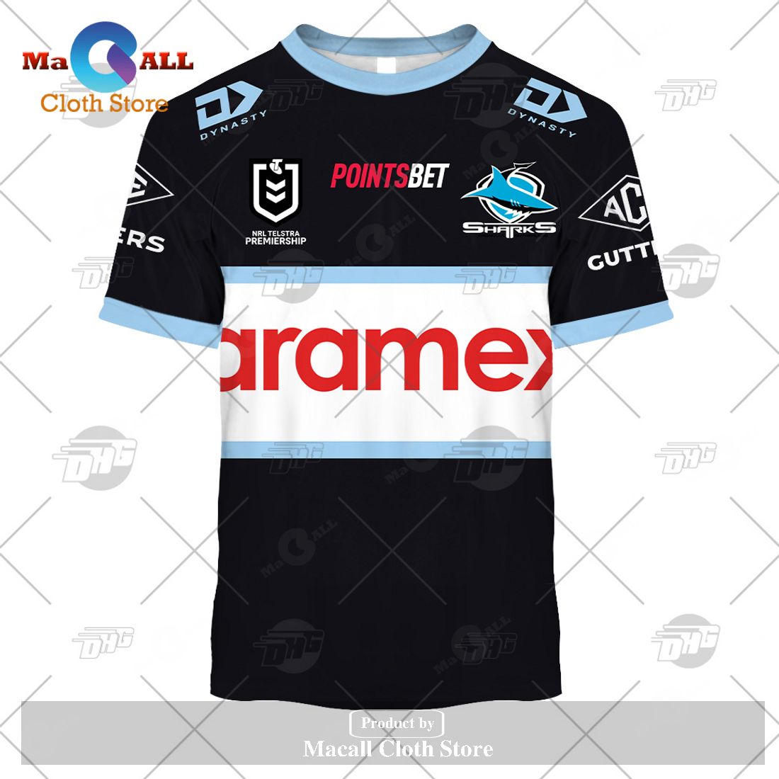Personalize NRL Cronulla-Sutherland Sharks 2023 Away Jersey Hoodie Sweatshirt 3D Personalize NRL Cronulla-Sutherland Sharks 2023 Away Jersey Hoodie Sweatshirt 3D