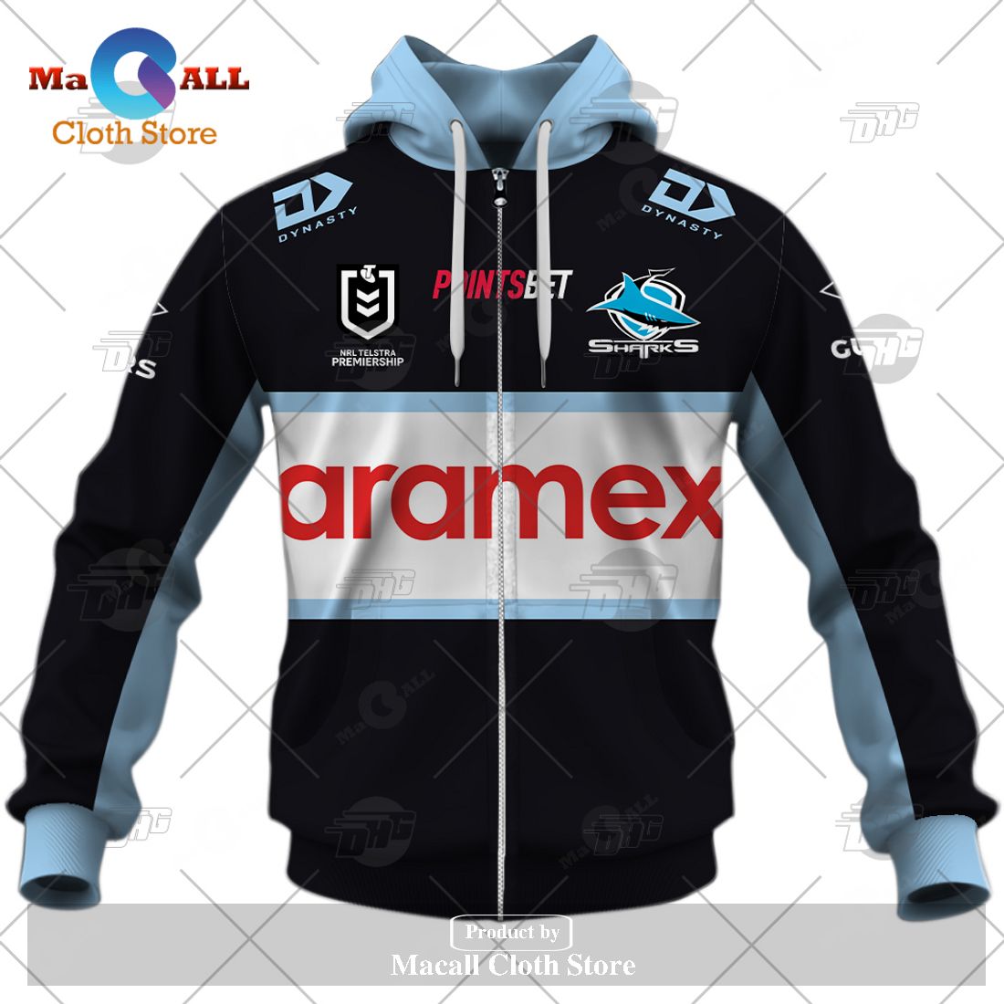 Personalize NRL Cronulla-Sutherland Sharks 2023 Away Jersey Hoodie Sweatshirt 3D Personalize NRL Cronulla-Sutherland Sharks 2023 Away Jersey Hoodie Sweatshirt 3D