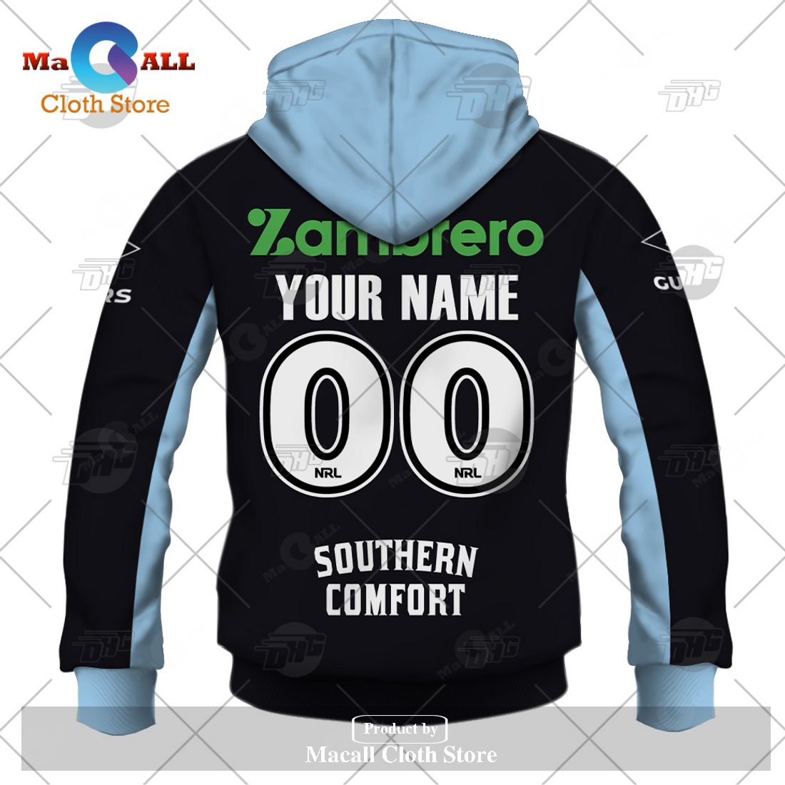 Personalize NRL Cronulla-Sutherland Sharks 2023 Away Jersey Hoodie Sweatshirt 3D Personalize NRL Cronulla-Sutherland Sharks 2023 Away Jersey Hoodie Sweatshirt 3D