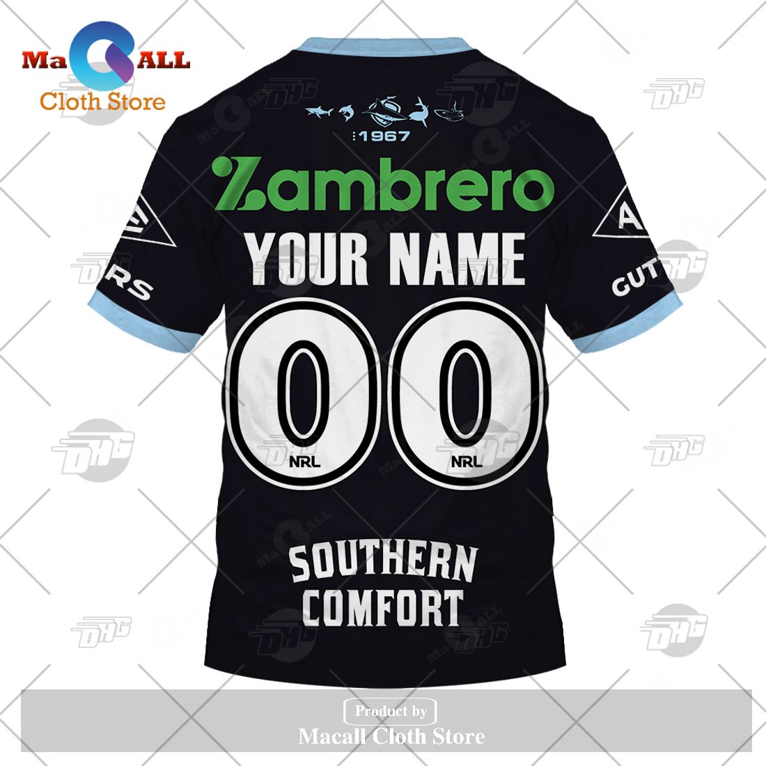 Personalize NRL Cronulla-Sutherland Sharks 2023 Away Jersey Hoodie Sweatshirt 3D Personalize NRL Cronulla-Sutherland Sharks 2023 Away Jersey Hoodie Sweatshirt 3D