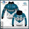 Personalize NRL Cronulla-Sutherland Sharks 2023 Away Jersey Hoodie Sweatshirt 3D