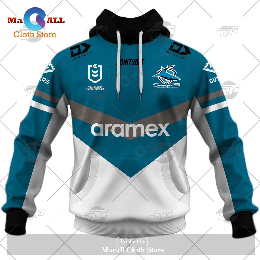Personalize NRL Cronulla-Sutherland Sharks 2023 Heritage Jersey Hoodie Sweatshirt 3D Personalize NRL Cronulla-Sutherland Sharks 2023 Heritage Jersey Hoodie Sweatshirt 3D
