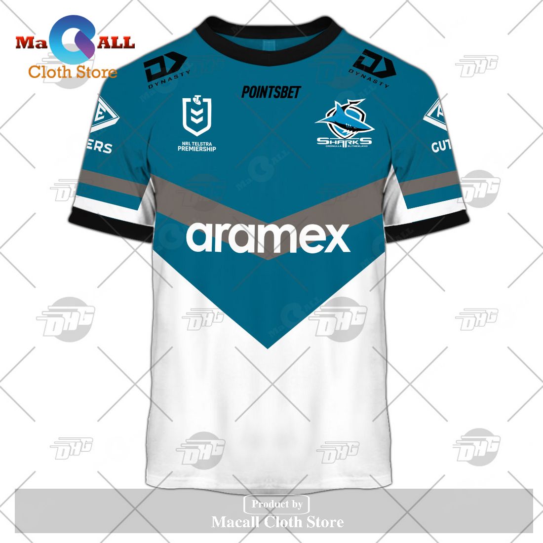 Personalize NRL Cronulla-Sutherland Sharks 2023 Heritage Jersey Hoodie Sweatshirt 3D Personalize NRL Cronulla-Sutherland Sharks 2023 Heritage Jersey Hoodie Sweatshirt 3D