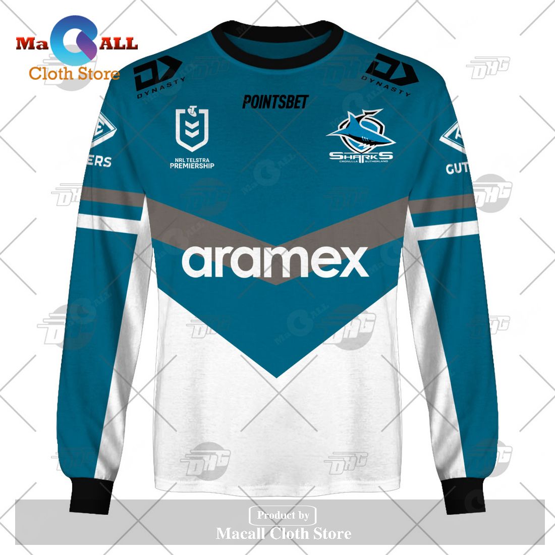 Personalize NRL Cronulla-Sutherland Sharks 2023 Heritage Jersey Hoodie Sweatshirt 3D Personalize NRL Cronulla-Sutherland Sharks 2023 Heritage Jersey Hoodie Sweatshirt 3D