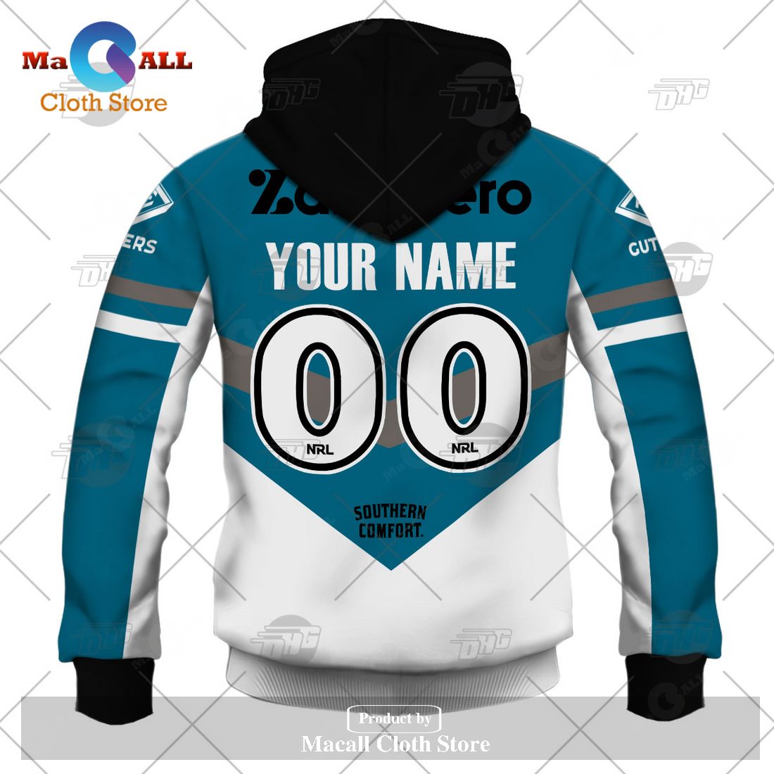 Personalize NRL Cronulla-Sutherland Sharks 2023 Heritage Jersey Hoodie Sweatshirt 3D Personalize NRL Cronulla-Sutherland Sharks 2023 Heritage Jersey Hoodie Sweatshirt 3D