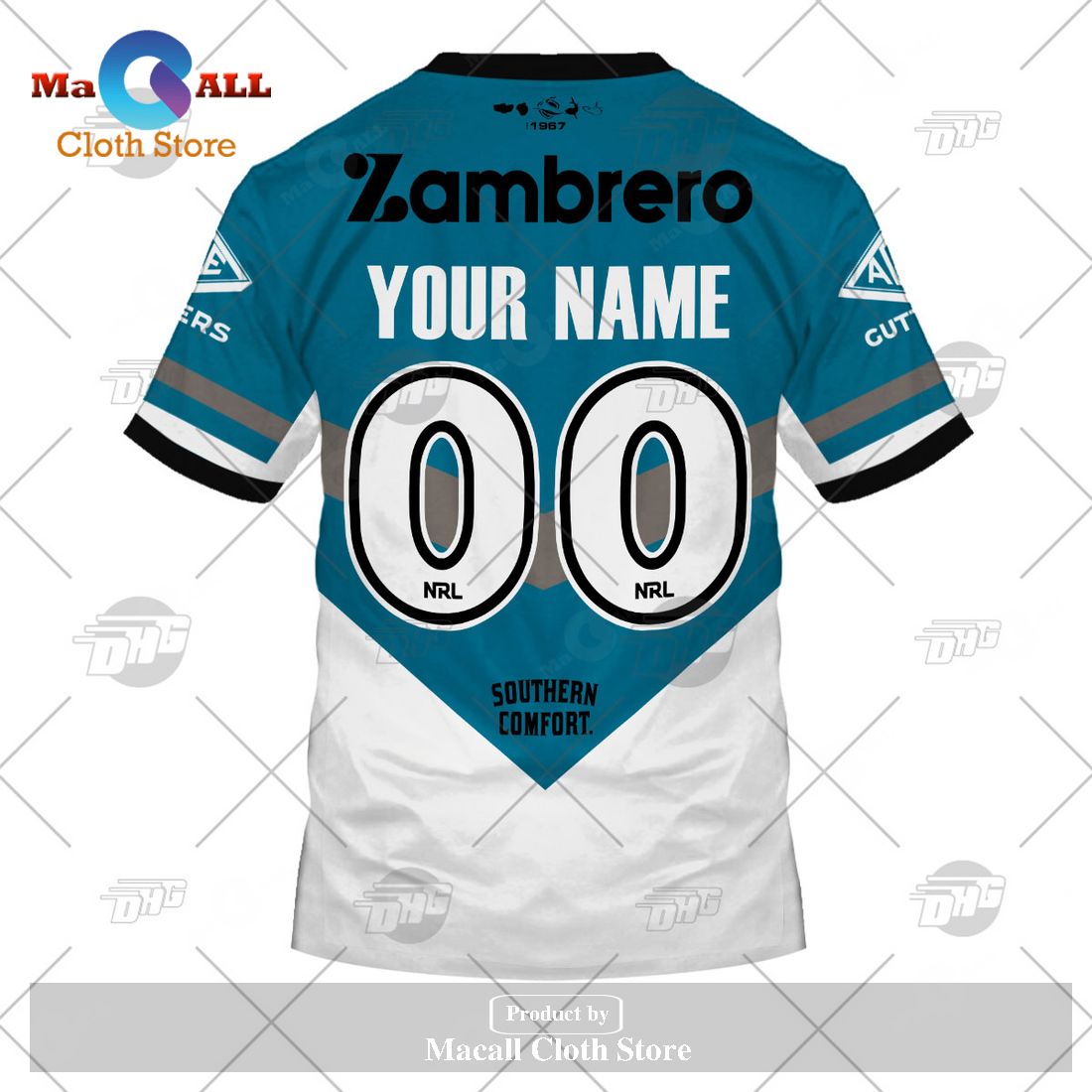 Personalize NRL Cronulla-Sutherland Sharks 2023 Heritage Jersey Hoodie Sweatshirt 3D Personalize NRL Cronulla-Sutherland Sharks 2023 Heritage Jersey Hoodie Sweatshirt 3D