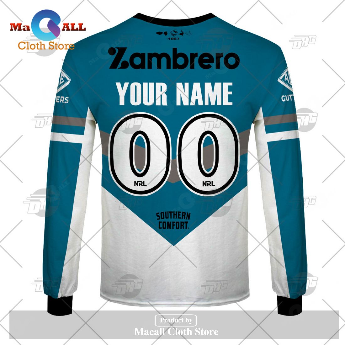 Personalize NRL Cronulla-Sutherland Sharks 2023 Heritage Jersey Hoodie Sweatshirt 3D Personalize NRL Cronulla-Sutherland Sharks 2023 Heritage Jersey Hoodie Sweatshirt 3D