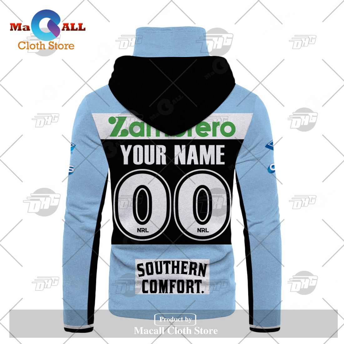 Personalize NRL Cronulla-Sutherland Sharks 2023 Home Jersey Hoodie Sweatshirt 3D Personalize NRL Cronulla-Sutherland Sharks 2023 Home Jersey Hoodie Sweatshirt 3D