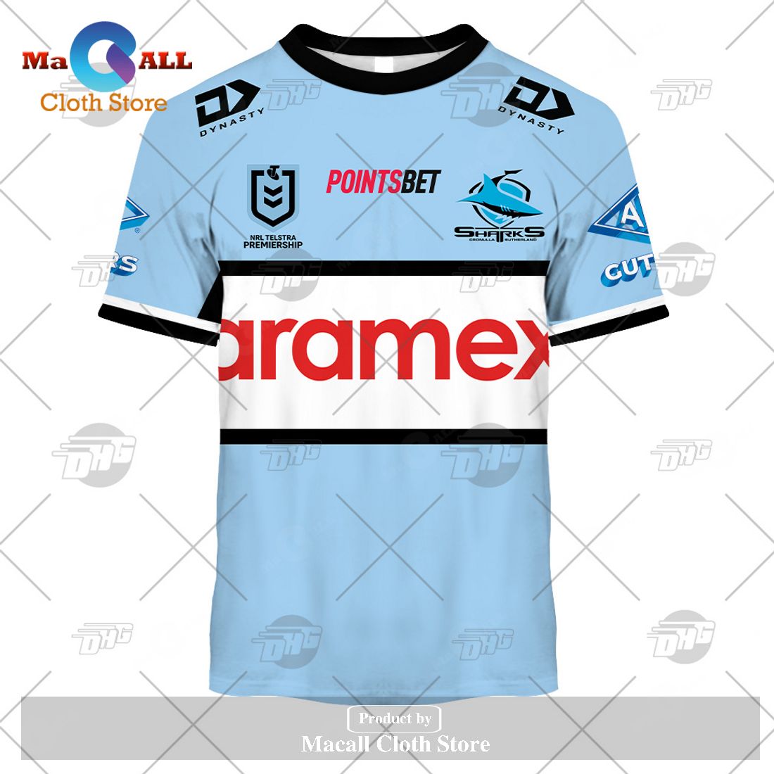Personalize NRL Cronulla-Sutherland Sharks 2023 Home Jersey Hoodie Sweatshirt 3D Personalize NRL Cronulla-Sutherland Sharks 2023 Home Jersey Hoodie Sweatshirt 3D