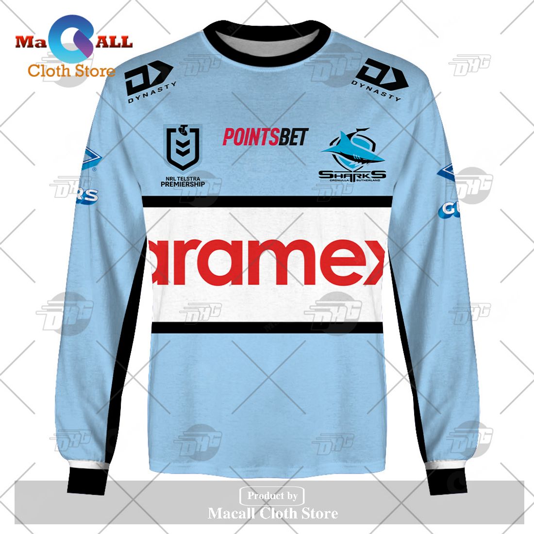 Personalize NRL Cronulla-Sutherland Sharks 2023 Home Jersey Hoodie Sweatshirt 3D Personalize NRL Cronulla-Sutherland Sharks 2023 Home Jersey Hoodie Sweatshirt 3D