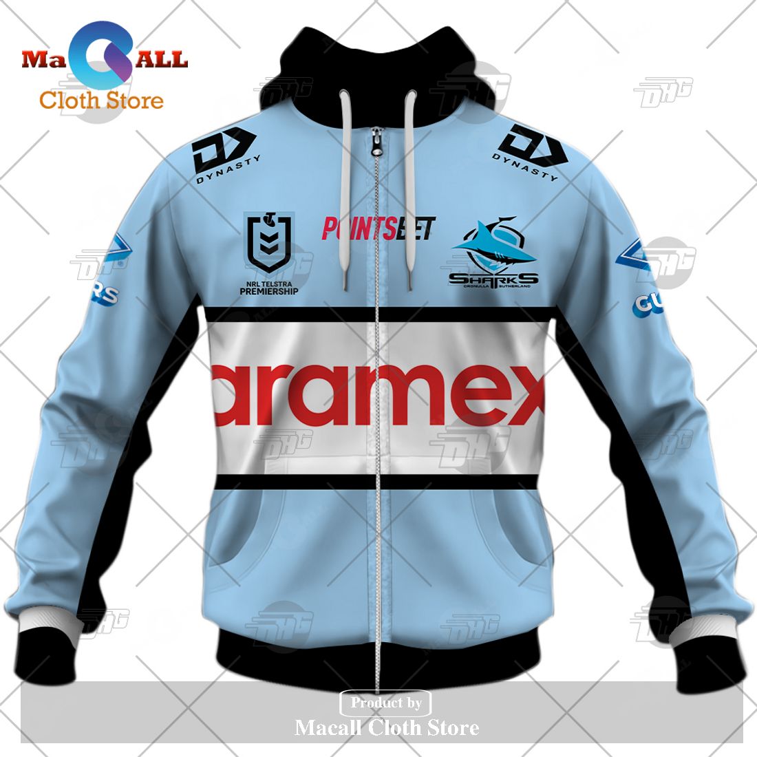 Personalize NRL Cronulla-Sutherland Sharks 2023 Home Jersey Hoodie Sweatshirt 3D Personalize NRL Cronulla-Sutherland Sharks 2023 Home Jersey Hoodie Sweatshirt 3D