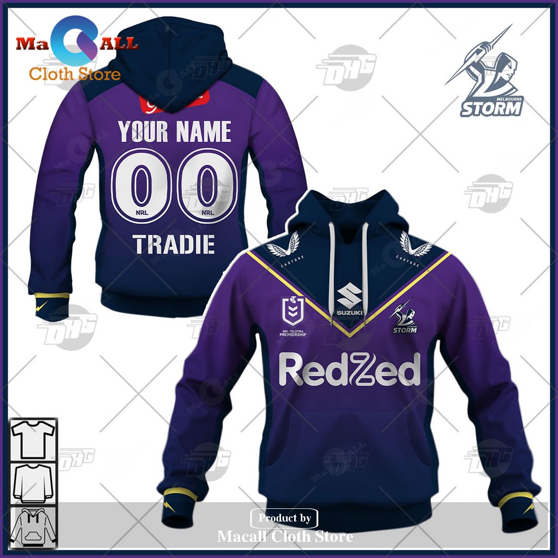 Personalize NRL Melbourne Storm 2023 Home Jersey Hoodie Sweatshirt 3D Personalize NRL Melbourne Storm 2023 Home Jersey Hoodie Sweatshirt 3D