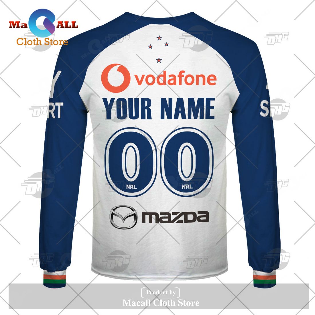 NRL New Zealand Warriors Custom Name Number 2023 Mix Jersey Sweatshirt