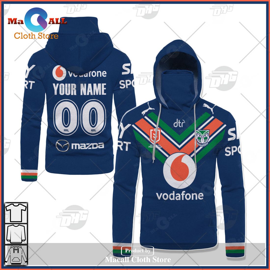 Personalize NRL New Zealand Warriors 2023 Home Jersey Hoodie Sweatshirt 3D Personalize NRL New Zealand Warriors 2023 Home Jersey Hoodie Sweatshirt 3D