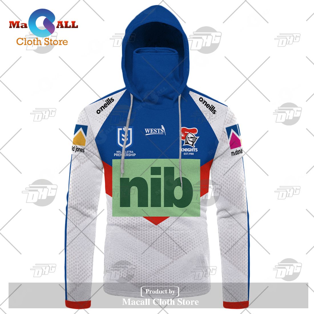 Personalize NRL Newcastle Knights 2023 Away Jersey Hoodie Sweatshirt 3D Personalize NRL Newcastle Knights 2023 Away Jersey Hoodie Sweatshirt 3D