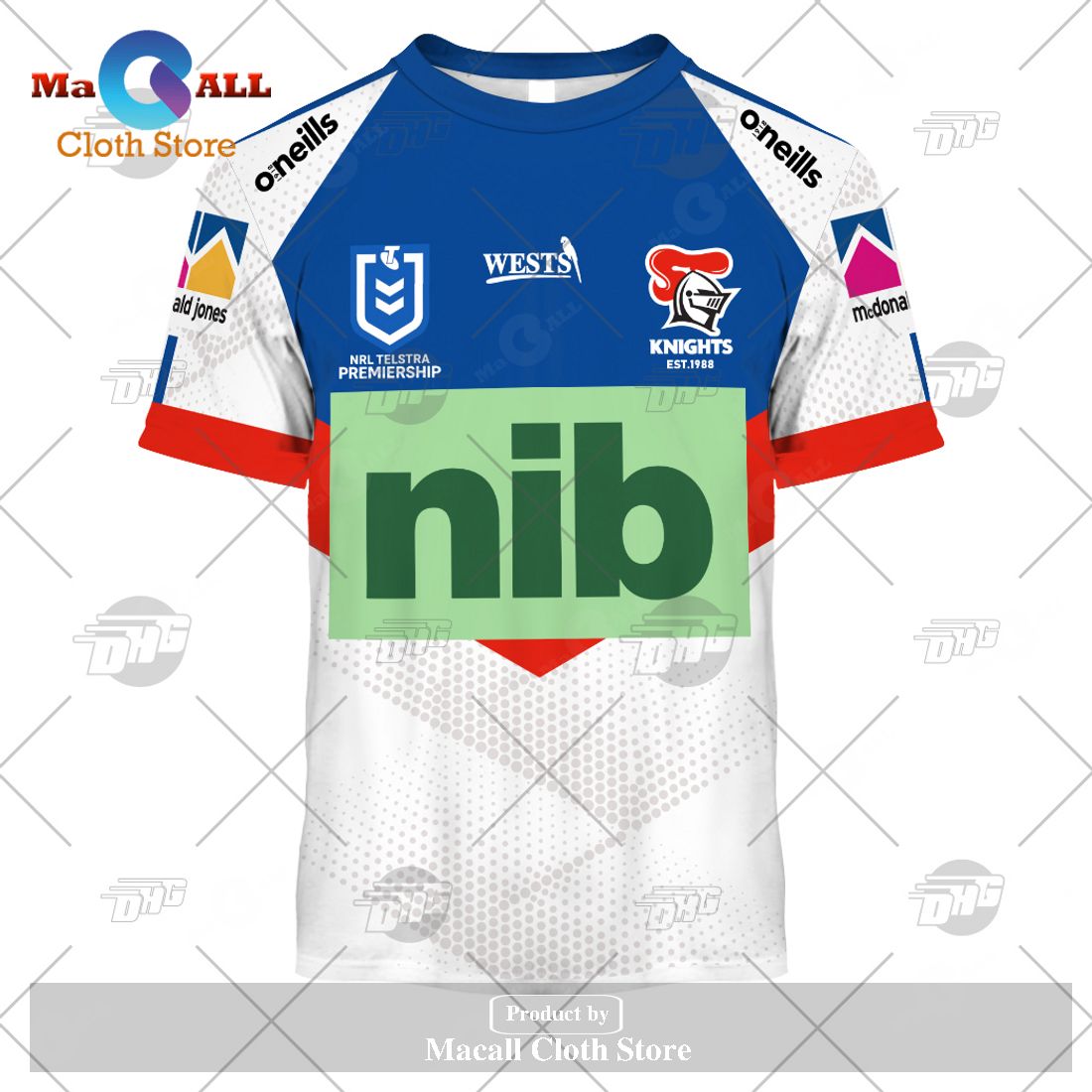Personalize NRL Newcastle Knights 2023 Away Jersey Hoodie Sweatshirt 3D Personalize NRL Newcastle Knights 2023 Away Jersey Hoodie Sweatshirt 3D