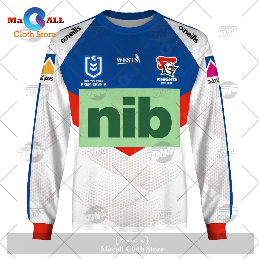 Personalize NRL Newcastle Knights 2023 Away Jersey Hoodie Sweatshirt 3D Personalize NRL Newcastle Knights 2023 Away Jersey Hoodie Sweatshirt 3D