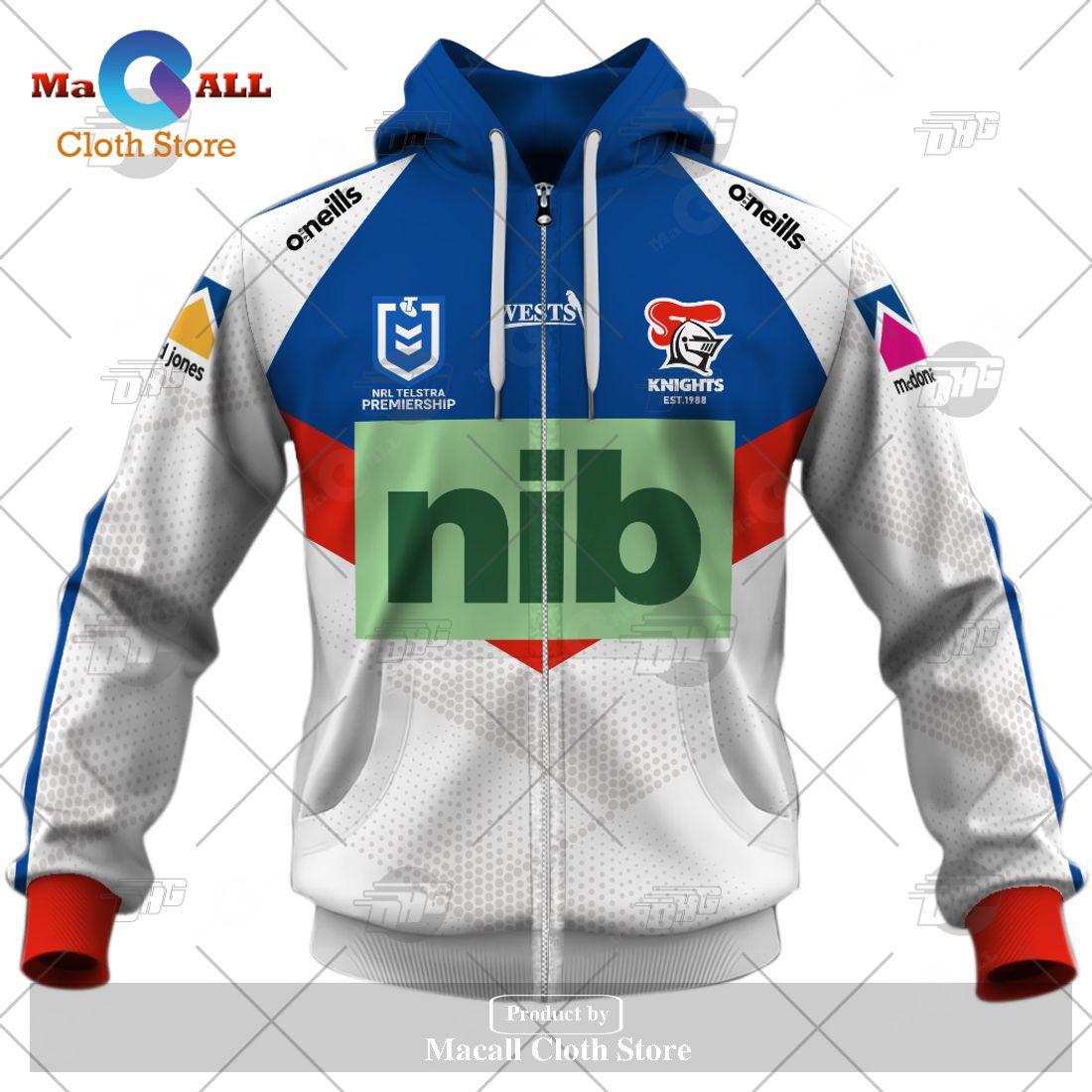 Personalize NRL Newcastle Knights 2023 Away Jersey Hoodie Sweatshirt 3D Personalize NRL Newcastle Knights 2023 Away Jersey Hoodie Sweatshirt 3D