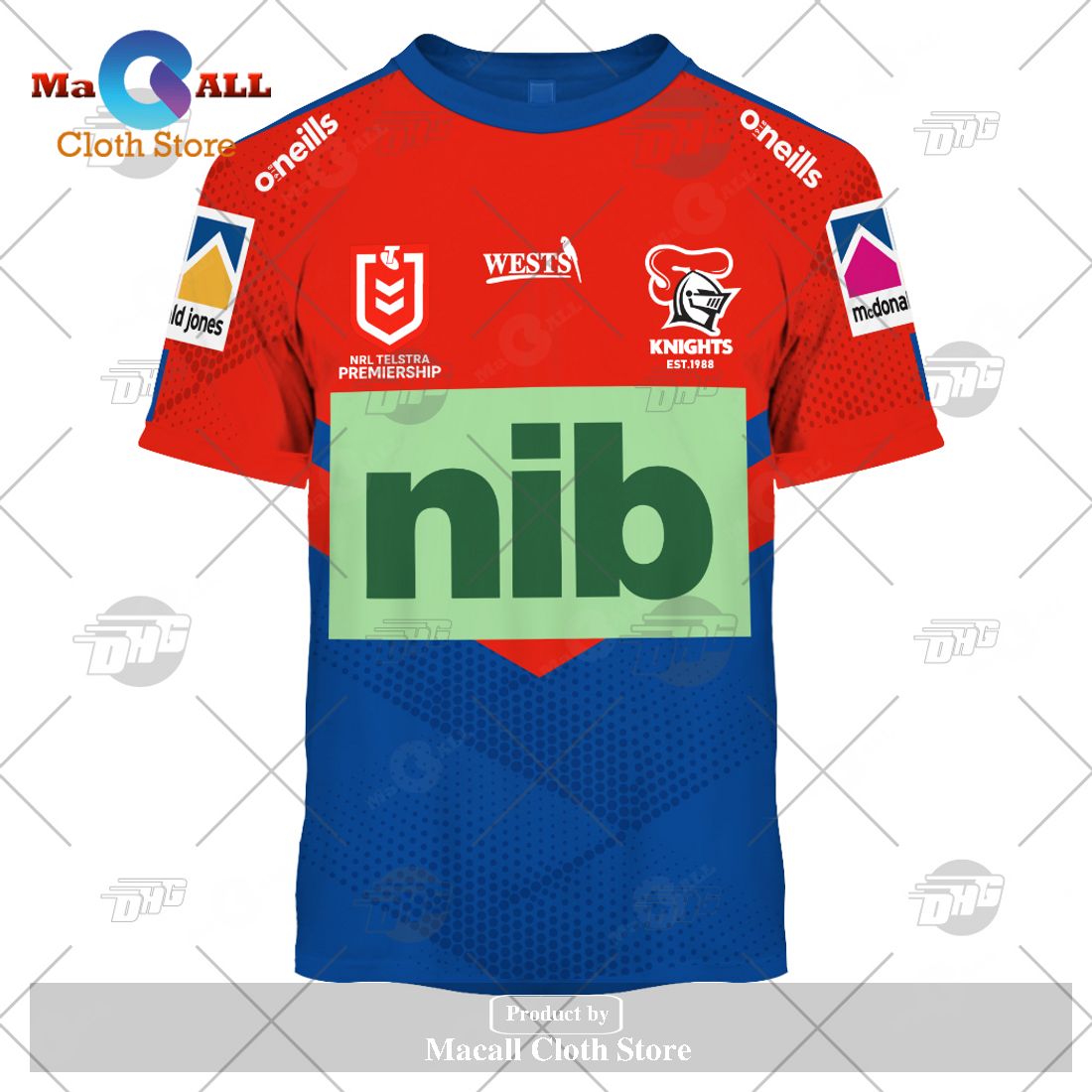 Personalize NRL Newcastle Knights 2023 Home Jersey Hoodie Sweatshirt 3D Personalize NRL Newcastle Knights 2023 Home Jersey Hoodie Sweatshirt 3D