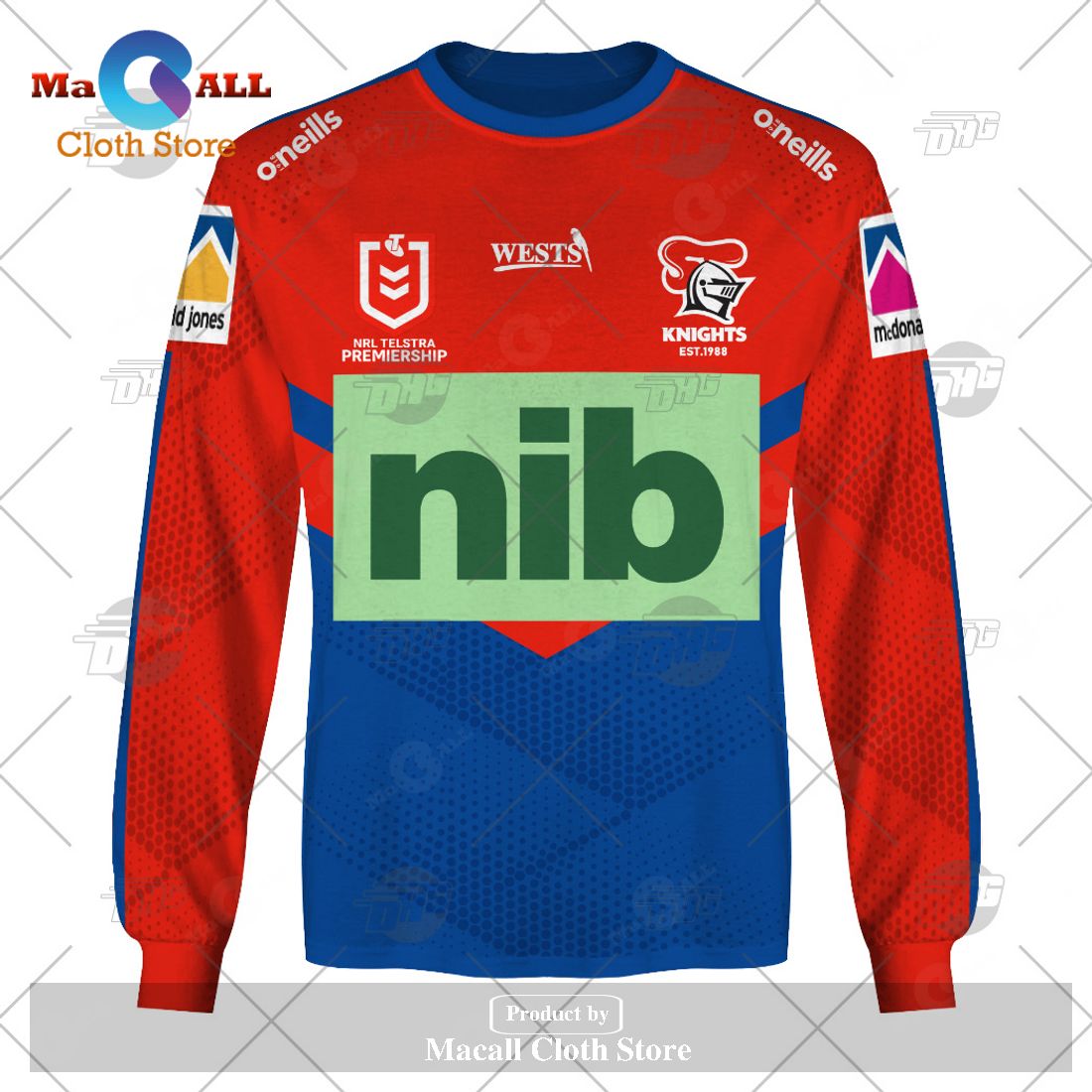 Personalize NRL Newcastle Knights 2023 Home Jersey Hoodie Sweatshirt 3D Personalize NRL Newcastle Knights 2023 Home Jersey Hoodie Sweatshirt 3D