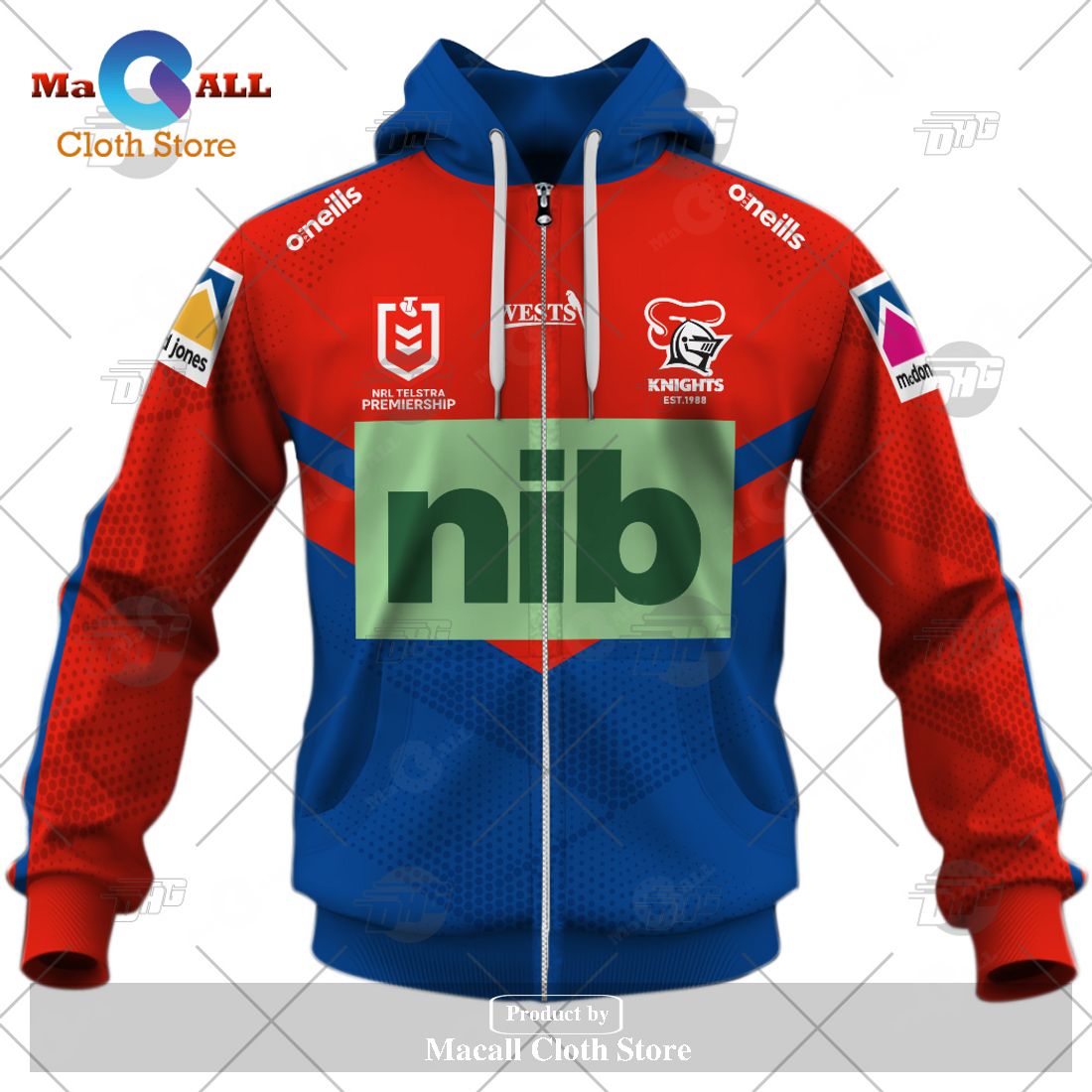 Personalize NRL Newcastle Knights 2023 Home Jersey Hoodie Sweatshirt 3D Personalize NRL Newcastle Knights 2023 Home Jersey Hoodie Sweatshirt 3D