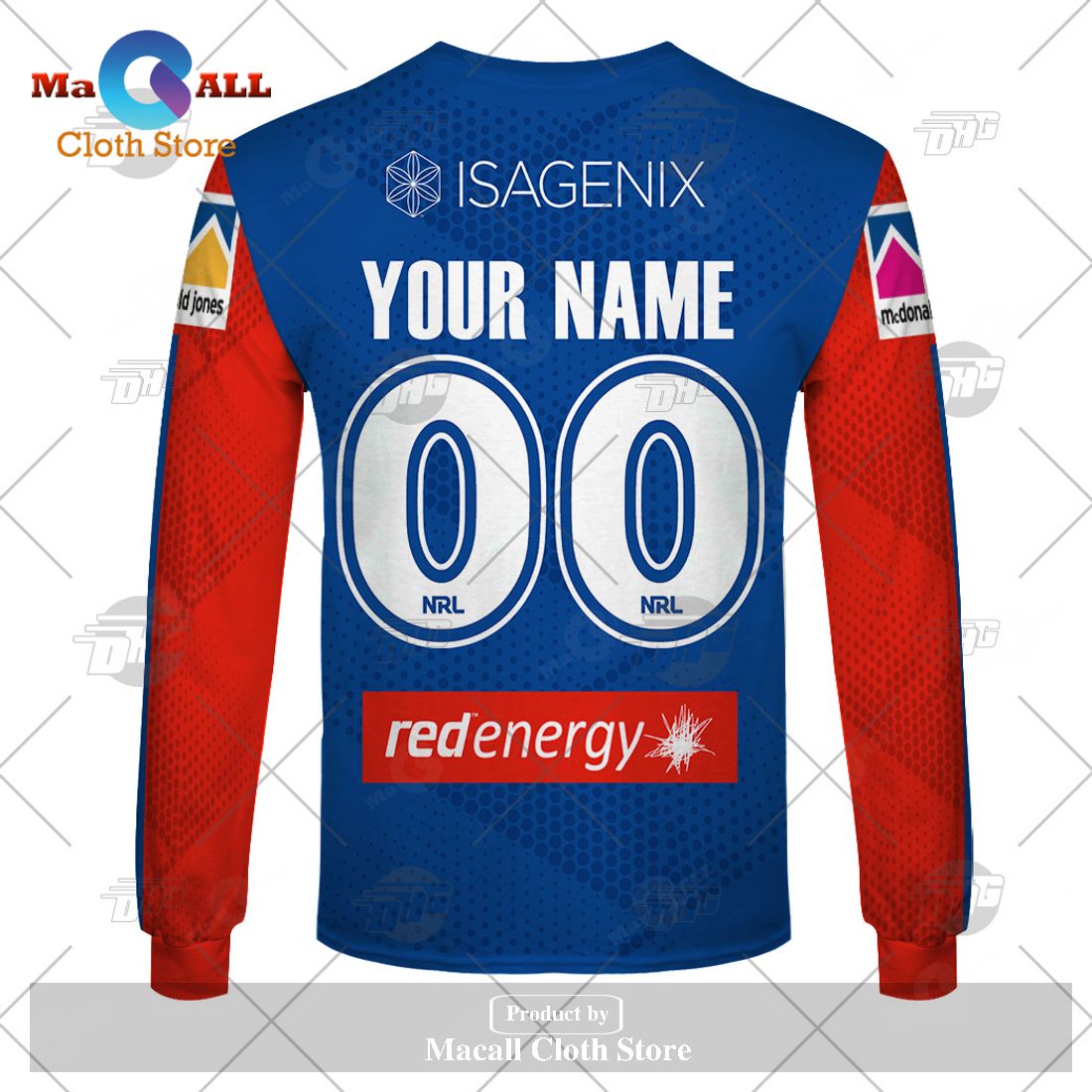 Personalize NRL Newcastle Knights 2023 Home Jersey Hoodie Sweatshirt 3D Personalize NRL Newcastle Knights 2023 Home Jersey Hoodie Sweatshirt 3D